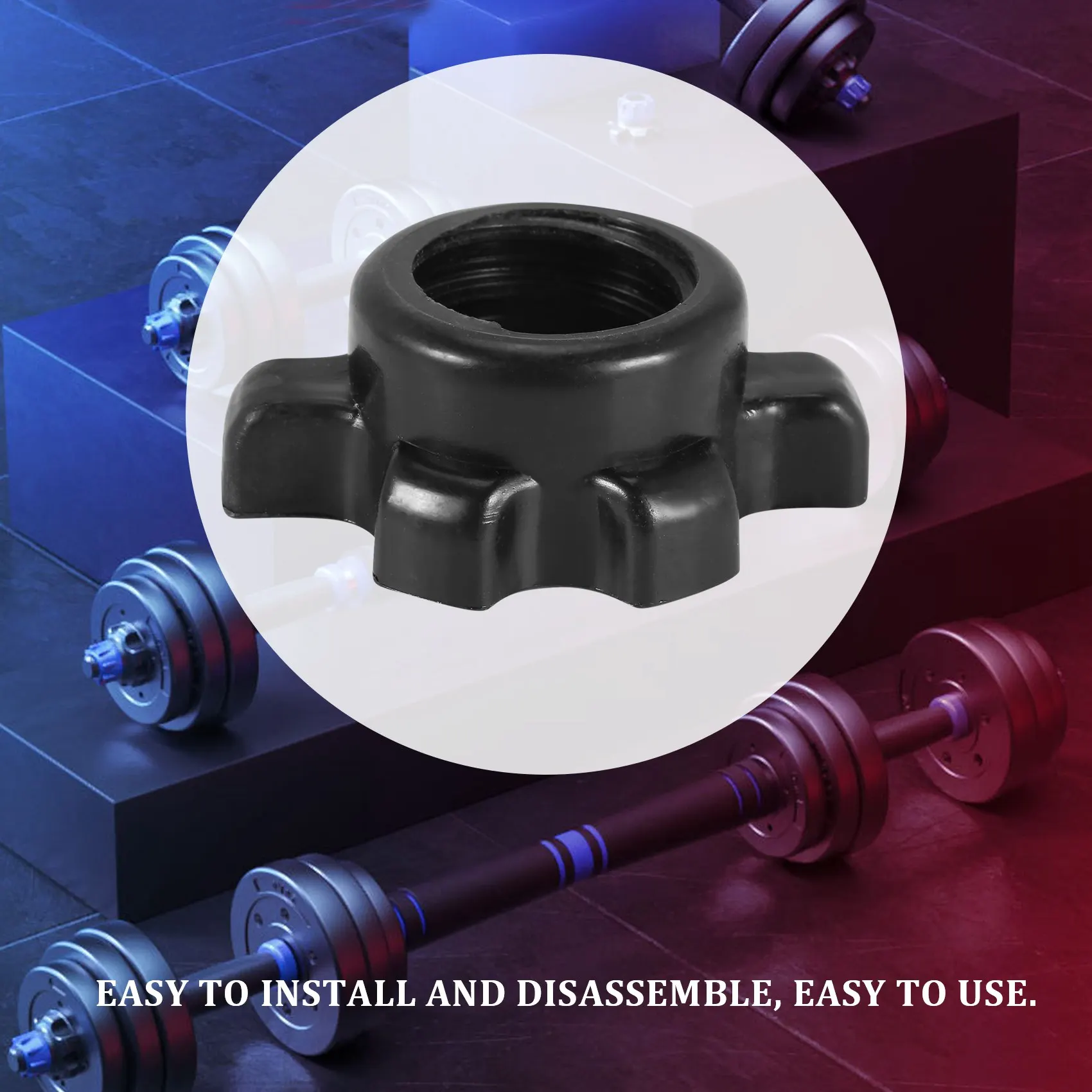 4 шт. гантели гайка штанги винтовой зажим тяжелая атлетика оборудование для