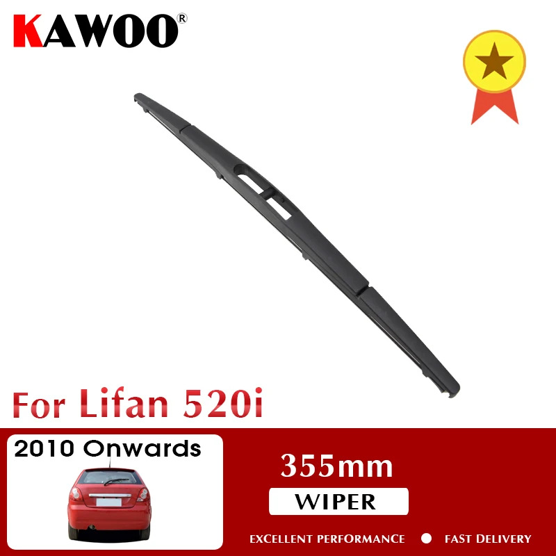 

KAWOO Car Rear Wiper Blade Blades Back Window Wipers For For Lifan 520i Hatchback 2010 Onwards 355mm Windscreen Wiper