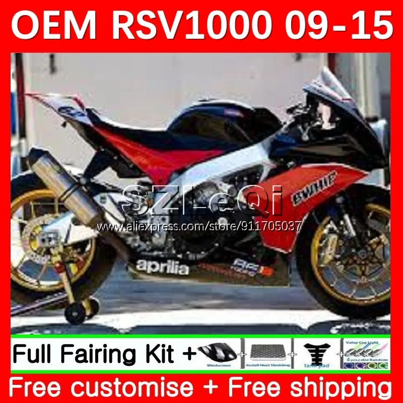 

Черно-красная инъекция для Aprilia RSV4 RSV 1000 R 1000R RSV1000 09 10 11 12 13 14 15 RSV1000RR 2009 2011 2015 обтекатель 12LQ.75