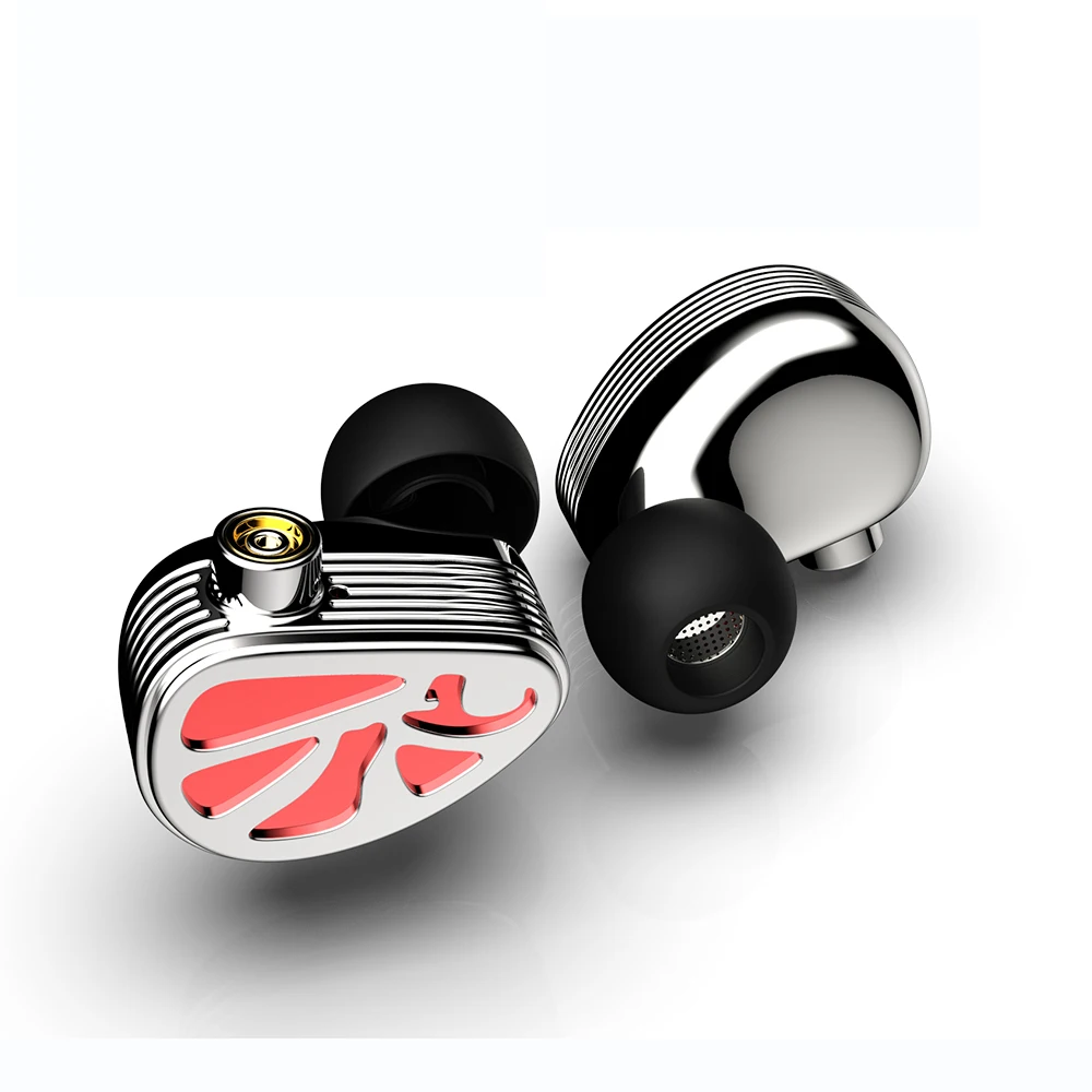 

BGVP THHIFI FACE RED Main 1DD+2BA Hybrid Technology In Ear Metal Earphone With MMCX HiFi Music Sport Headphoens Detachable Cable