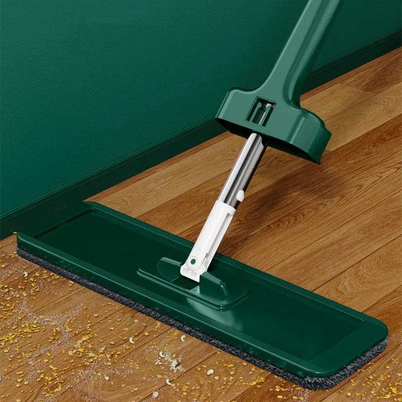 

Squeeze Hand Free Mop 360° Sliding Type Washing for Floors Self Household Tools To Clean House Microfiber Flat Home Magic Wipe
