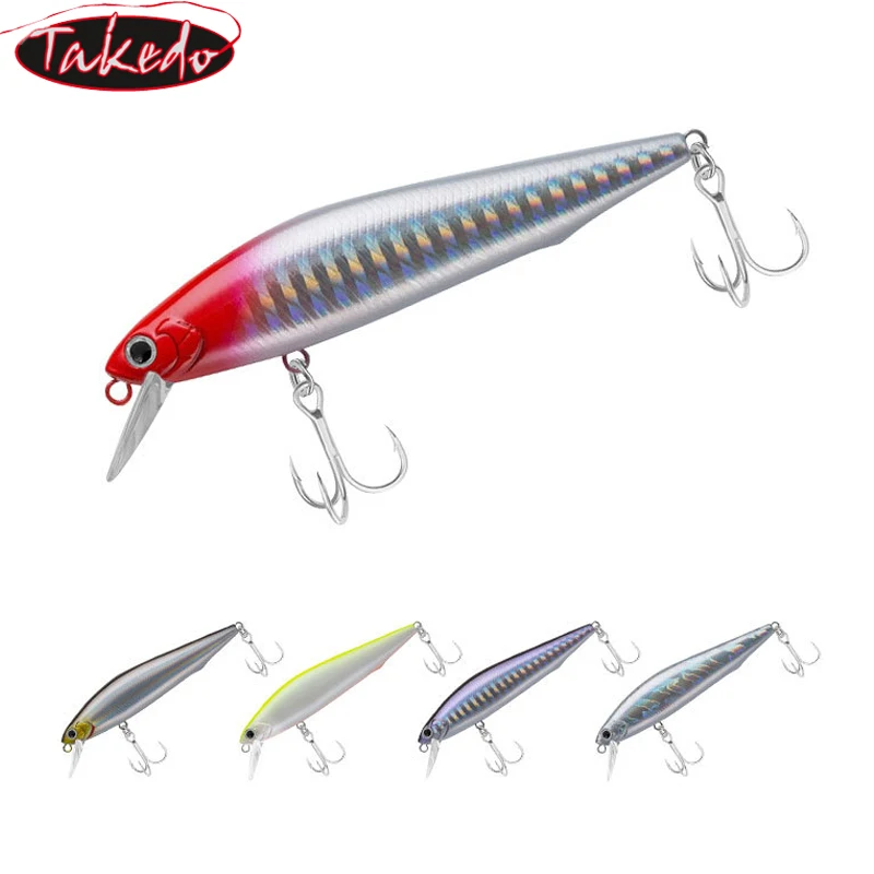 

TAKEDO GJ01 NEW ARRIVAL Long Shot Sinking Plastic Fishing Bait Simulation Hard Lures Minnow Artificial Hard Fishing Lures