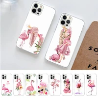 toplbpcs animal flamingo cute phone case for iphone 11 12 13 mini pro max 8 7 6 6s plus x 5 se 2020 xr xs case shell
