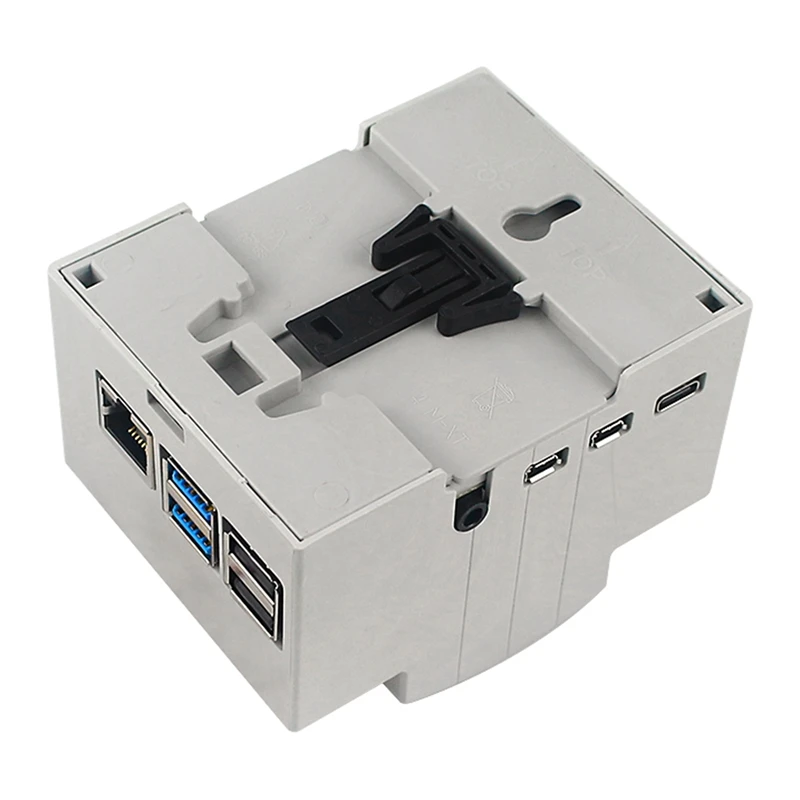 

Охлаждающий чехол для Raspberry Pi 4B, можно установить защитный корпус на рельсах DN для Raspberry Pi 4B, охлаждающий корпус