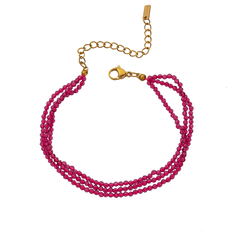 Современные браслеты из нержавеющей стали с бисером шикарные аксессуары в