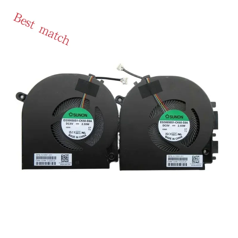 Новый оригинальный вентилятор охлаждения процессора ноутбука для HP Envy 17-cr0013dx