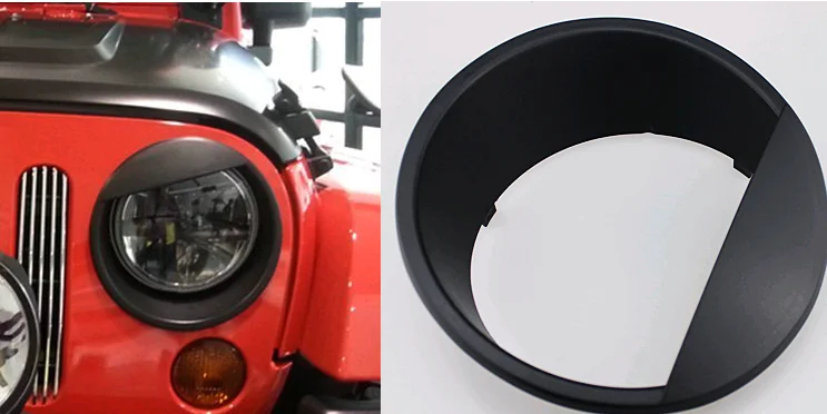 Накладка на фару lantsun J051 JK в стиле Agry Bird для Jeep Wrangler 2007-2017