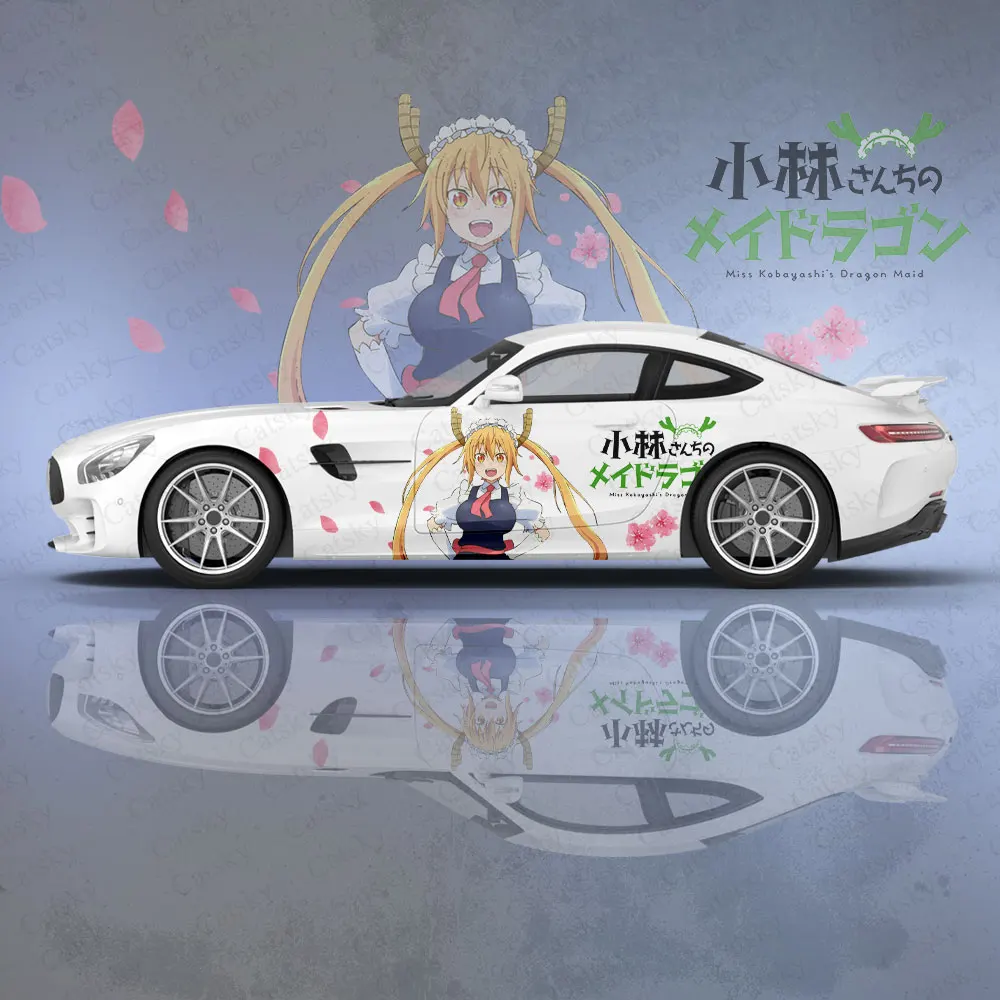 

Miss Kobayashi's Dragon Maid наклейки для кузова автомобиля аниме Itasha виниловые боковые наклейки на автомобиль наклейка автомобильный Декор пленка