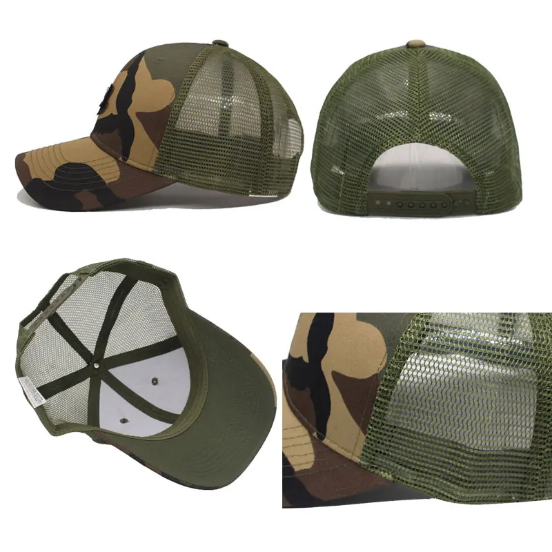Summer Camouflage Mesh Men Baseball Cap Women Snapback Caps Hats For F&ampS Gorras Rivet Bone Casquette Sun Hat |