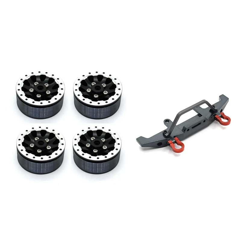 

Front Bumper For WPL C14 C24 C24-1 1/16 RC Car 4X4 With Wheel Rim HUB For WPL C24 C34 C44 MN D90 D91 MN99S RC