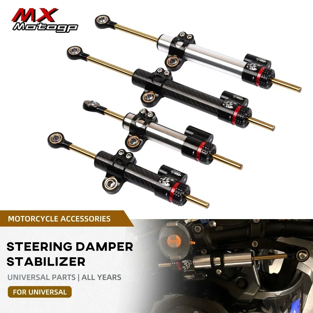 

255mm 342mm Universal Motorcycle Adjustable Steering Damper Stabilizer For YAMAHA MT10 MT07 MT09 ZX6R YZF R6 CBR650R CB1000R