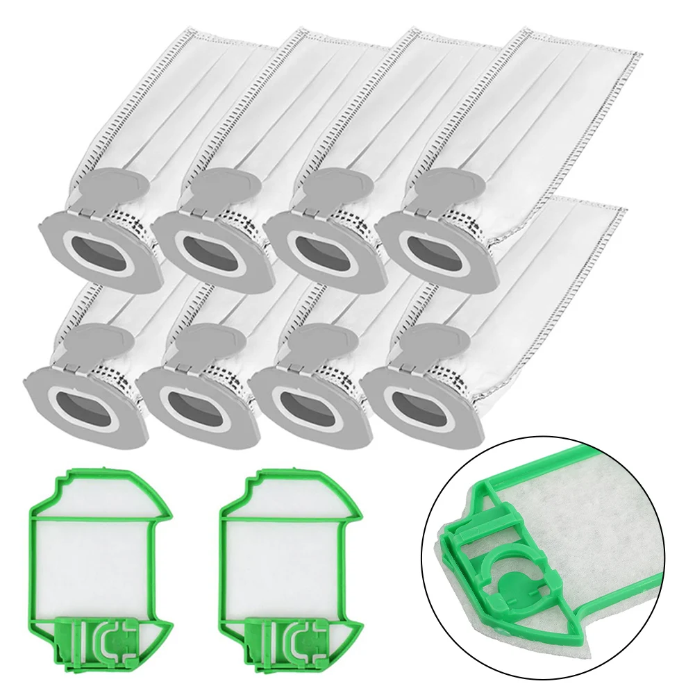 

8pcs Dust Bags 2pcs Pre-filters Vacuum Cleaner Filter Bag Kit For Vorwerk For Kobold VK7 Vacuum Cleaner For Type FP7 Sweeper
