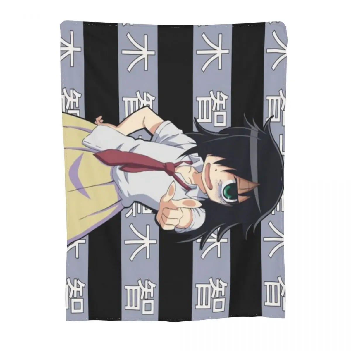 Tomoko Kuroki WataMote Аниме Ультрамягкое одеяло из микрофлиса