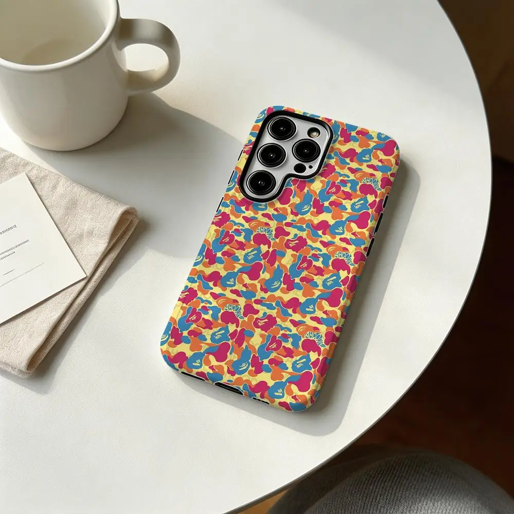 Фото Модный премиум-чехол B-BAPEES для Samsung Galaxy S25 S24 S23 S22 S21 Plus Ultra, 2-в-1, глянцевый корпус. №2