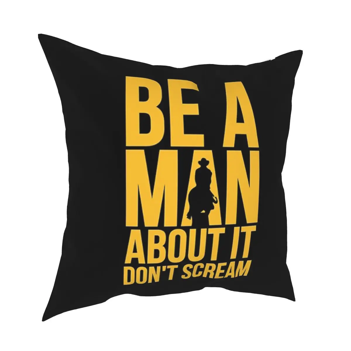 

Чехол-наволочка с надписью «Be A Man About It», 45x45 см