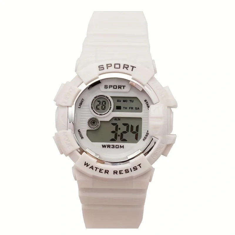 Модные повседневные часы Wecin для мужчин и женщин с большим цифровым дисплеем