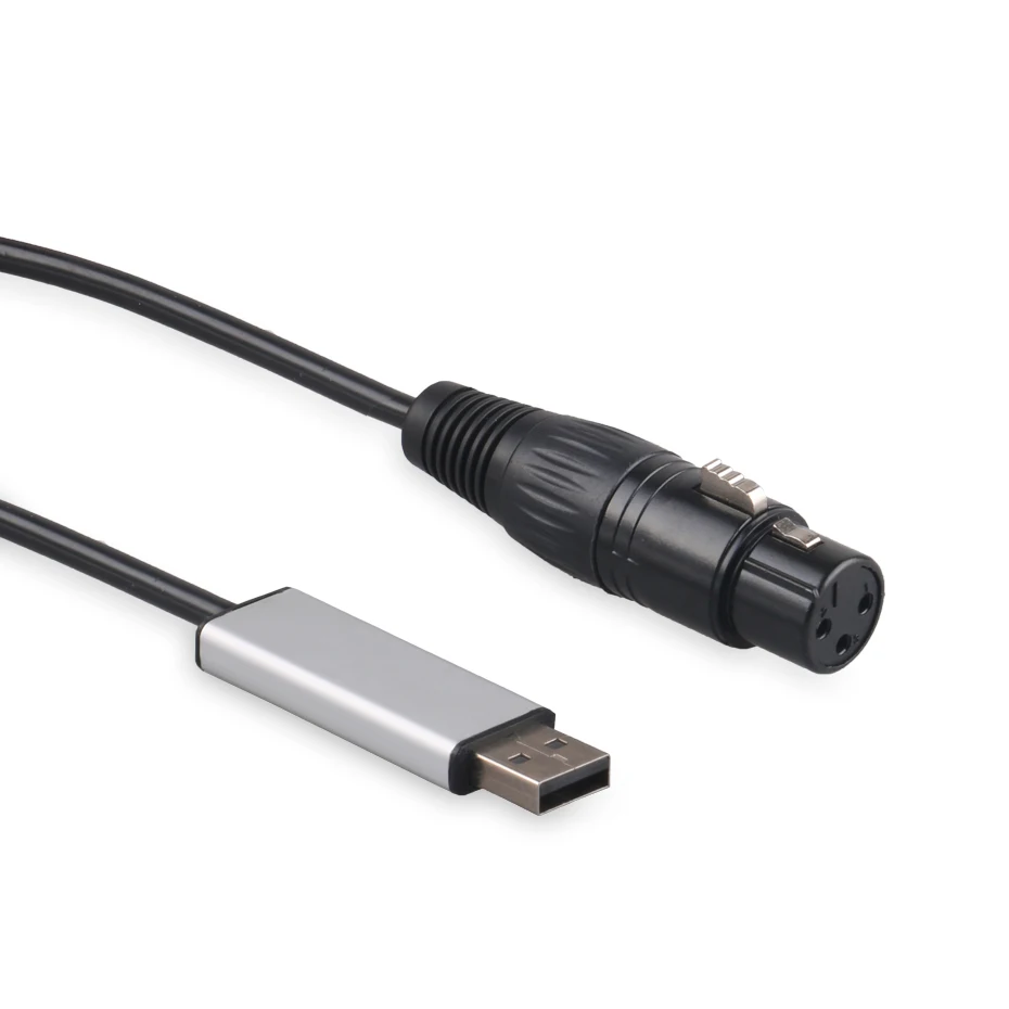 Цена Адаптер интерфейса ALIEN USB-DMX для ПК, контроллер USB DMX512, регулятор сигнала, диммер для DJ сцены, движущееся Лазерное освещение