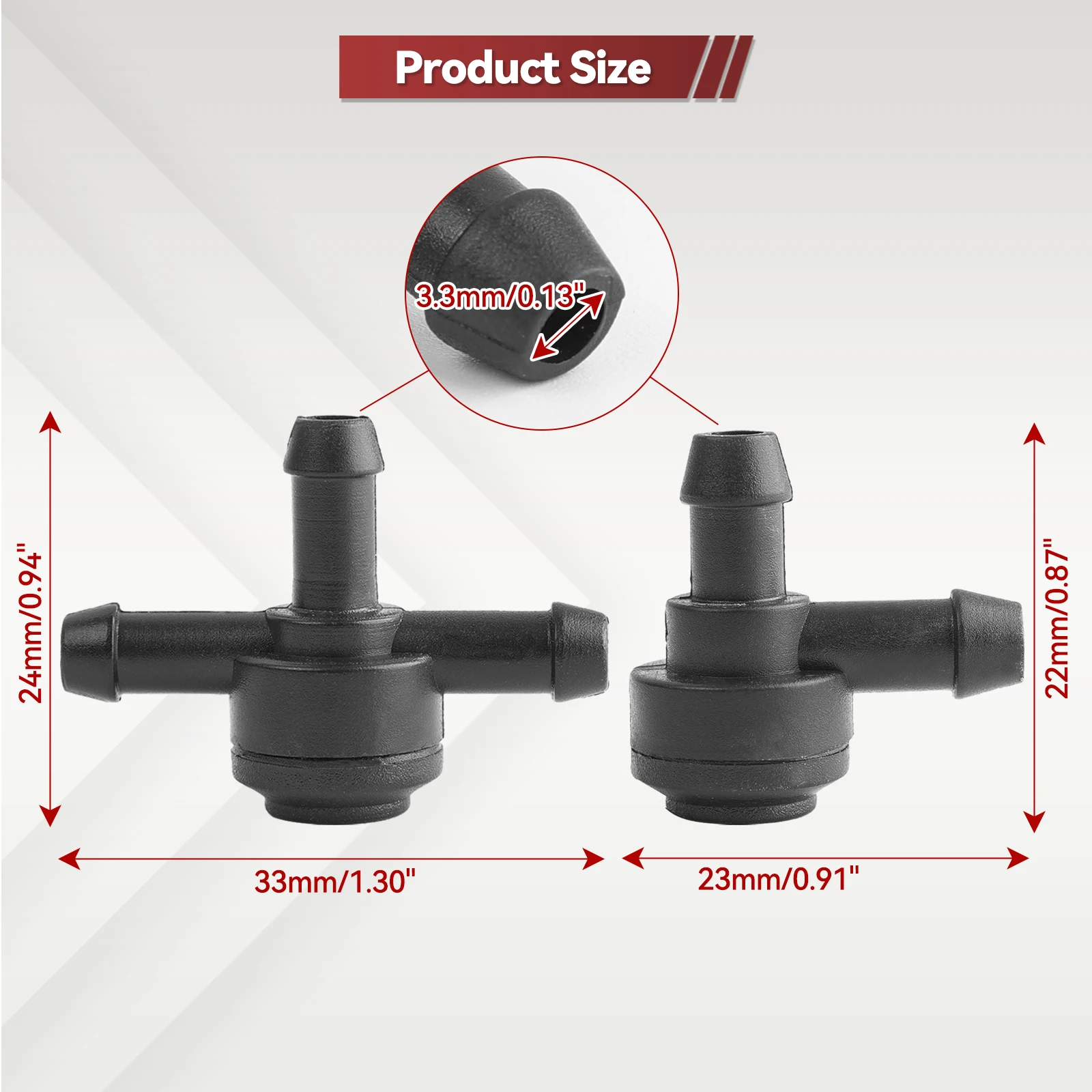 Клапан омывателя лобового стекла Т-образные клапаны 3-ходовой T-образный разъем