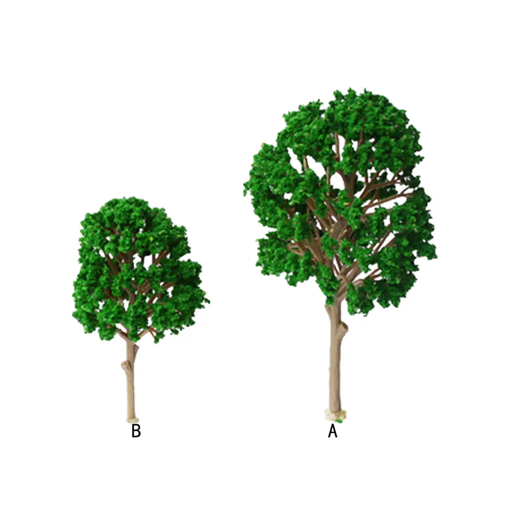 

20x Model Tree Train Landscape Green Leaves Rail Scenery Cute Appearance Plastics Trees Artificial Miniature 4.5cm