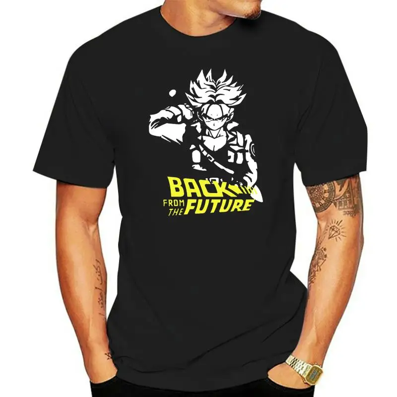 

Back from the Future - Black T-Shirt Dragonball Z Fan Trunks Goku Sizes S-3XL