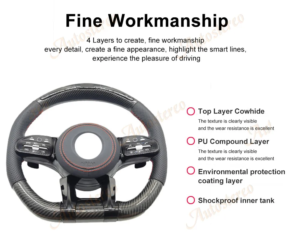 Автомобильное рулевое колесо в сборе для Mercedes Benz G Class S GLC GLE Sport AMG модернизация из