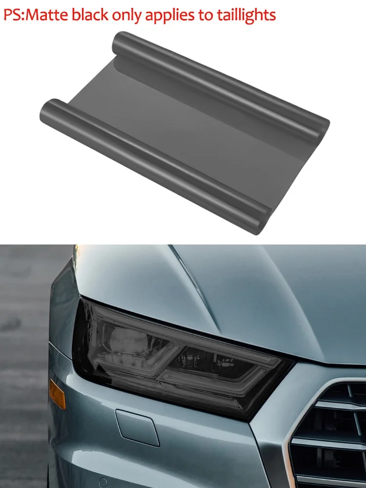 

30x100 см для Audi A1 A3 A4 B6 B8 B7 B5 A6 C5 C6 Q5 A5 Q7 TT S3 Автомобильная тонировка фар задний фонарь дымчатая пленка наклейка
