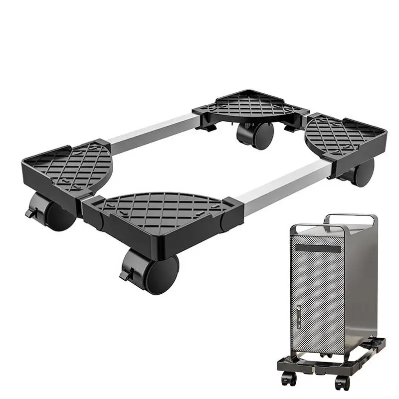 

Mobile Computer Towel Stand Adjustable Computer Mainframe Bracket With Roll & Lock Caster Wheels Rolling CPU Cart Computer Rack