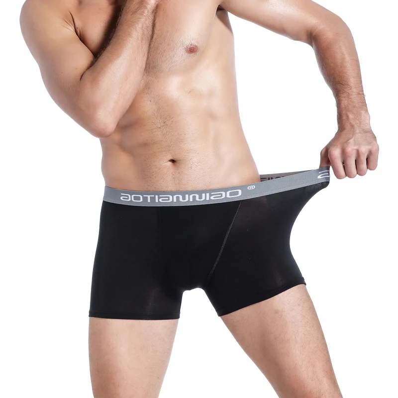 

Трусы-боксеры мужские с надписью, нижнее белье из модала и хлопка, удобные мягкие шорты-боксеры, дышащие трусы