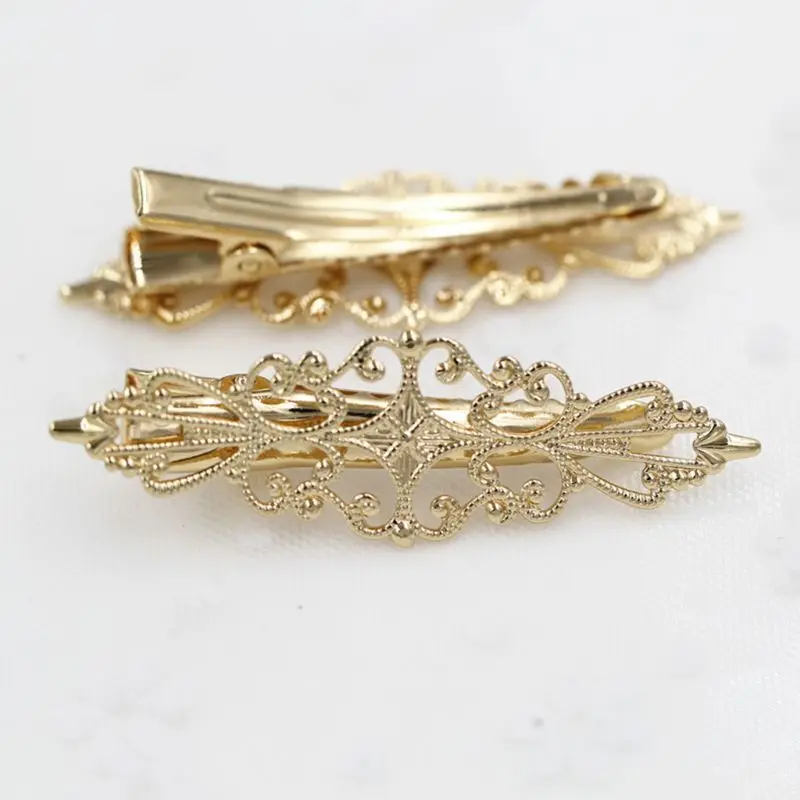 

Классическая ажурная Цветочная Корона B36D, антикварные заколки для волос «Утконос», женские металлические заколки для волос, аксессуары «сд...