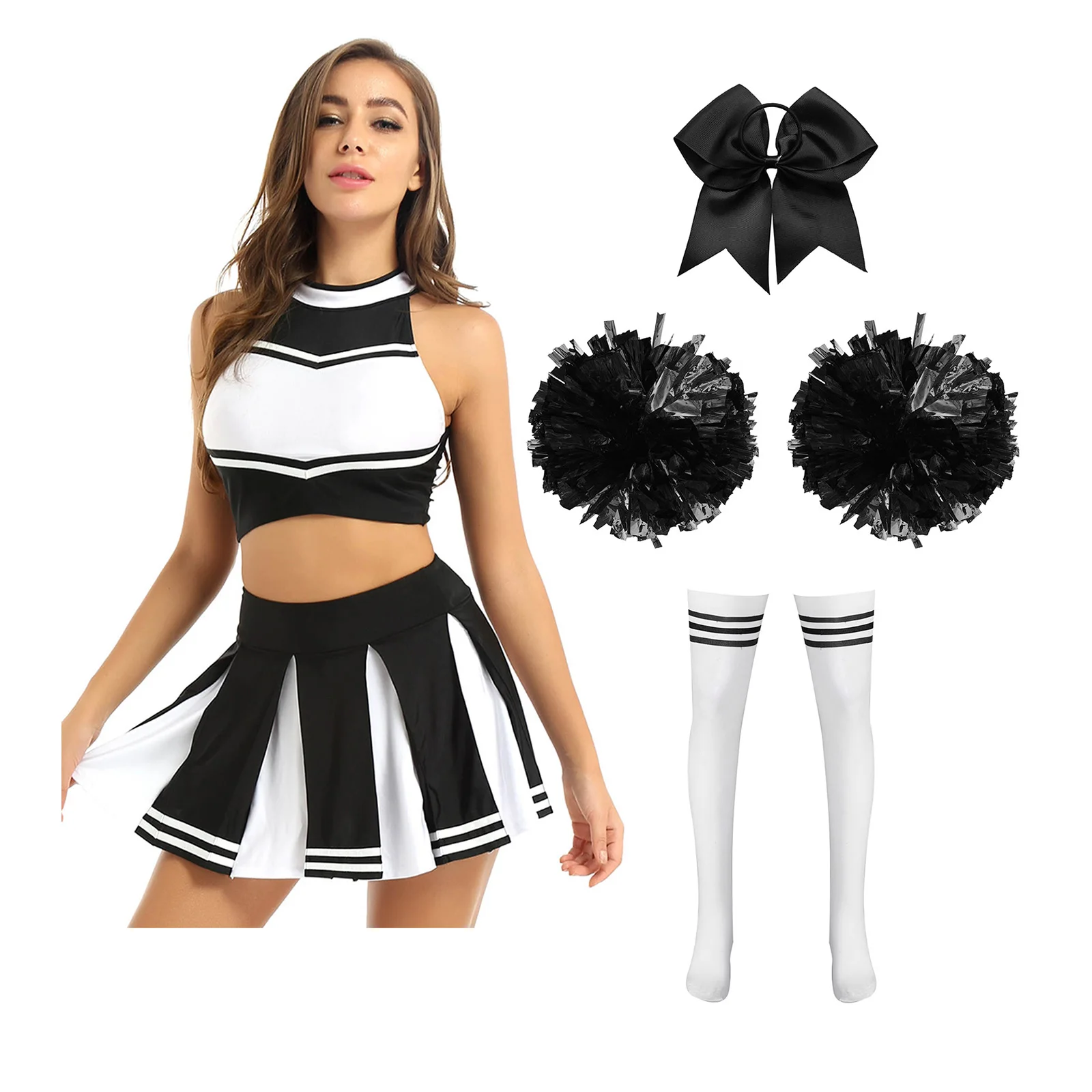 Взрослые женские платья черлидинга униформа костюм для старшей школы
