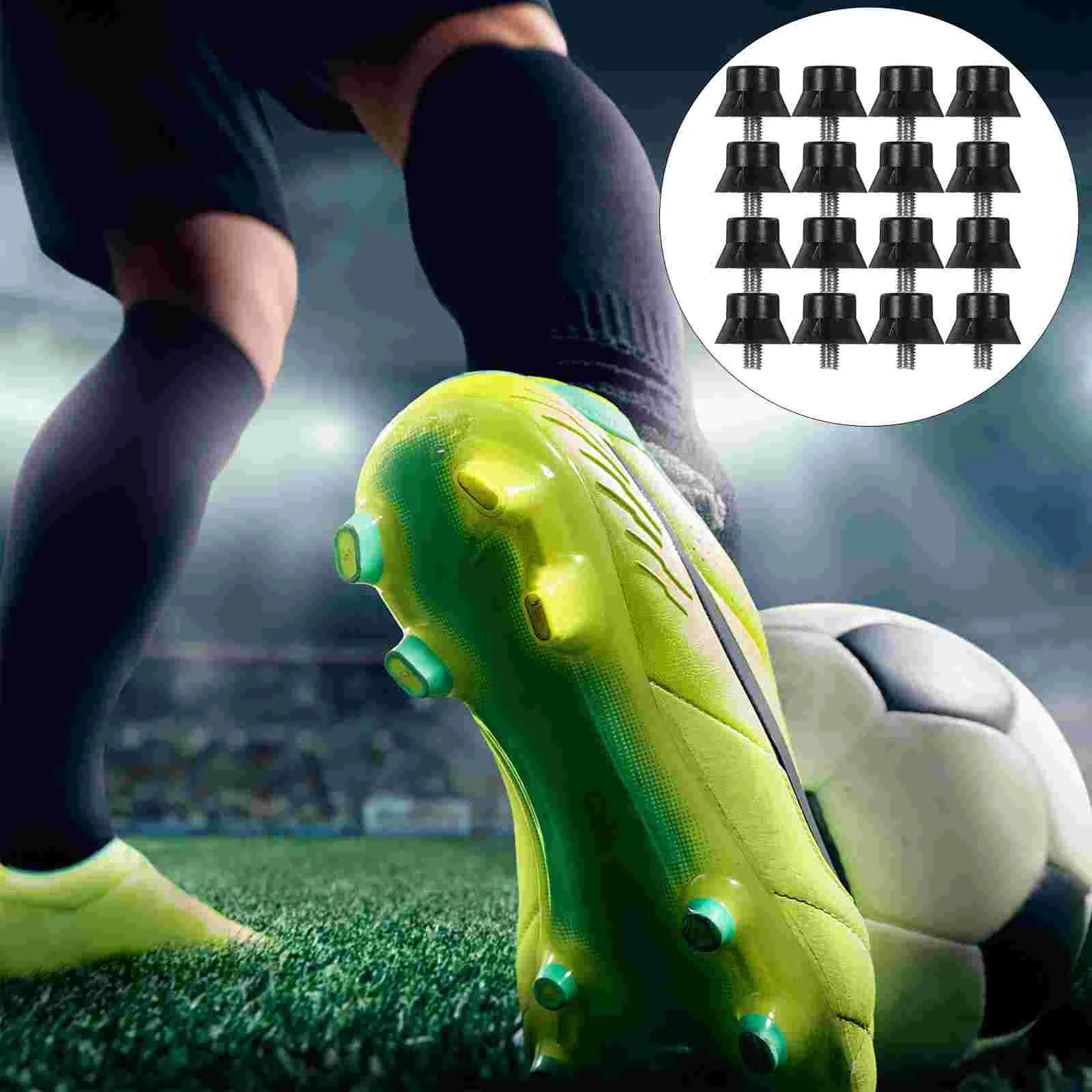 

25 Pcs Football Spikes Track Shoe Anti-skid Nail Supplies Soccer Shoes Accessories Rubber Cleats Golfs Field Nails Anti-slip