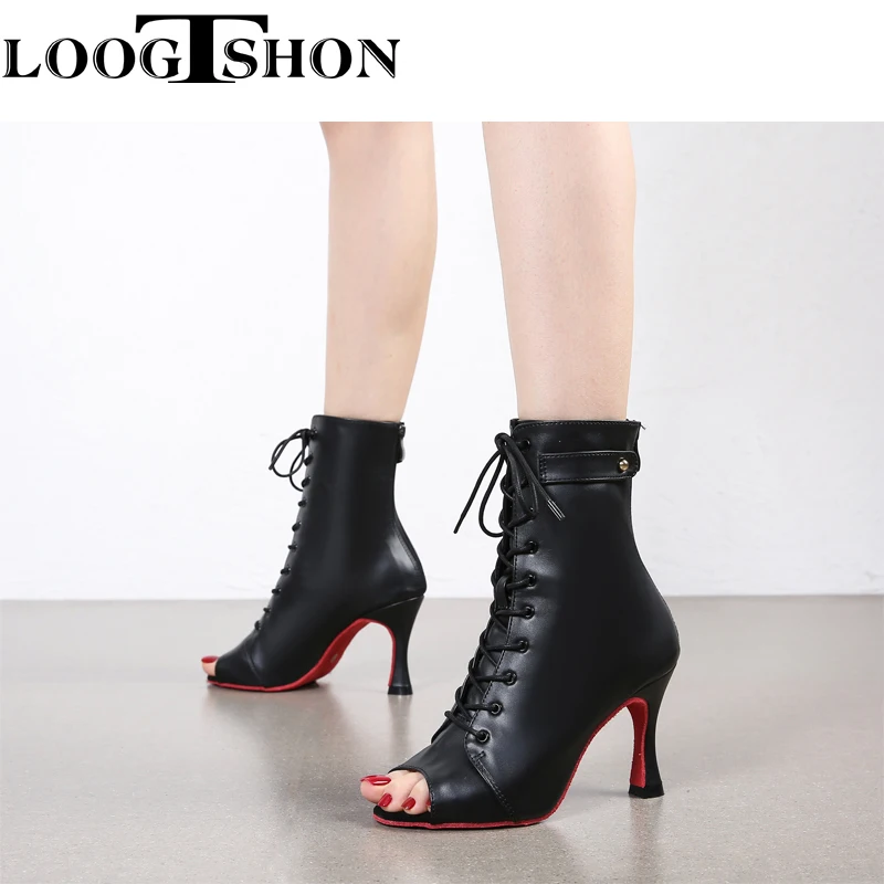 Фото Bottes черные на высокие женские каблуки, Длинные ласты, обувь для танцев, сексуальная, сальса и Танго №1