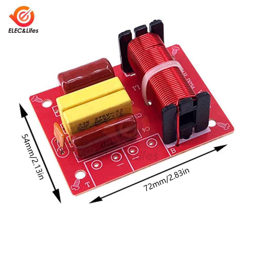 80 Вт динамик плата делителя частоты 2-полосный высокие Hi-Fi аудио кроссоверный