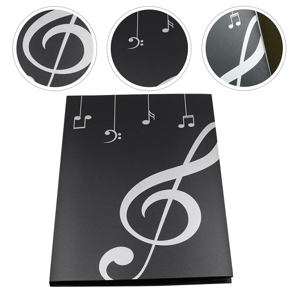 

Sheet Music Folder Plastic Binder A4 Durable Documents File Spiral Binding Pvc 40-pages Paper Office