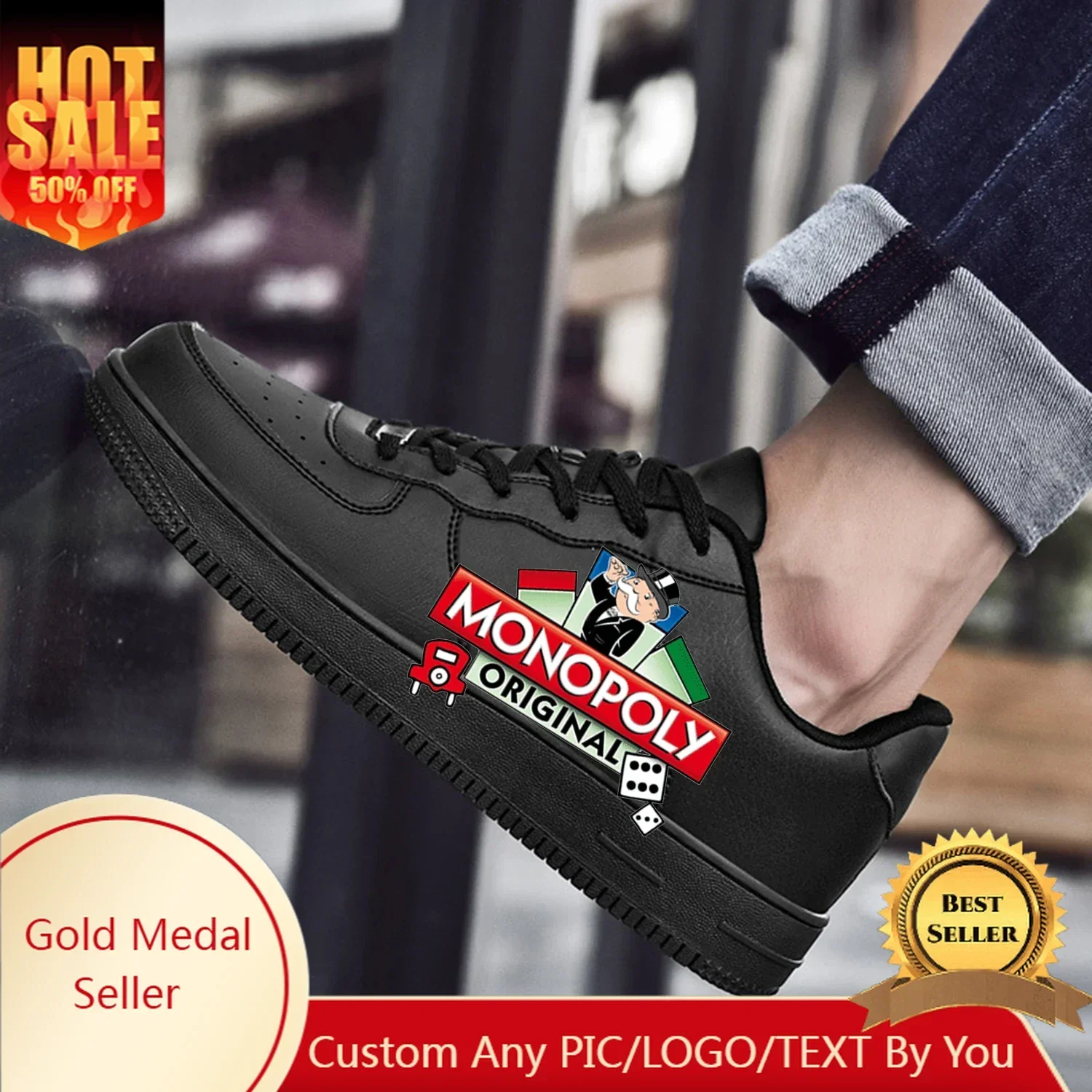 M-Monopoly Go Game AF Баскетбольные мужские и женские спортивные кроссовки для бега