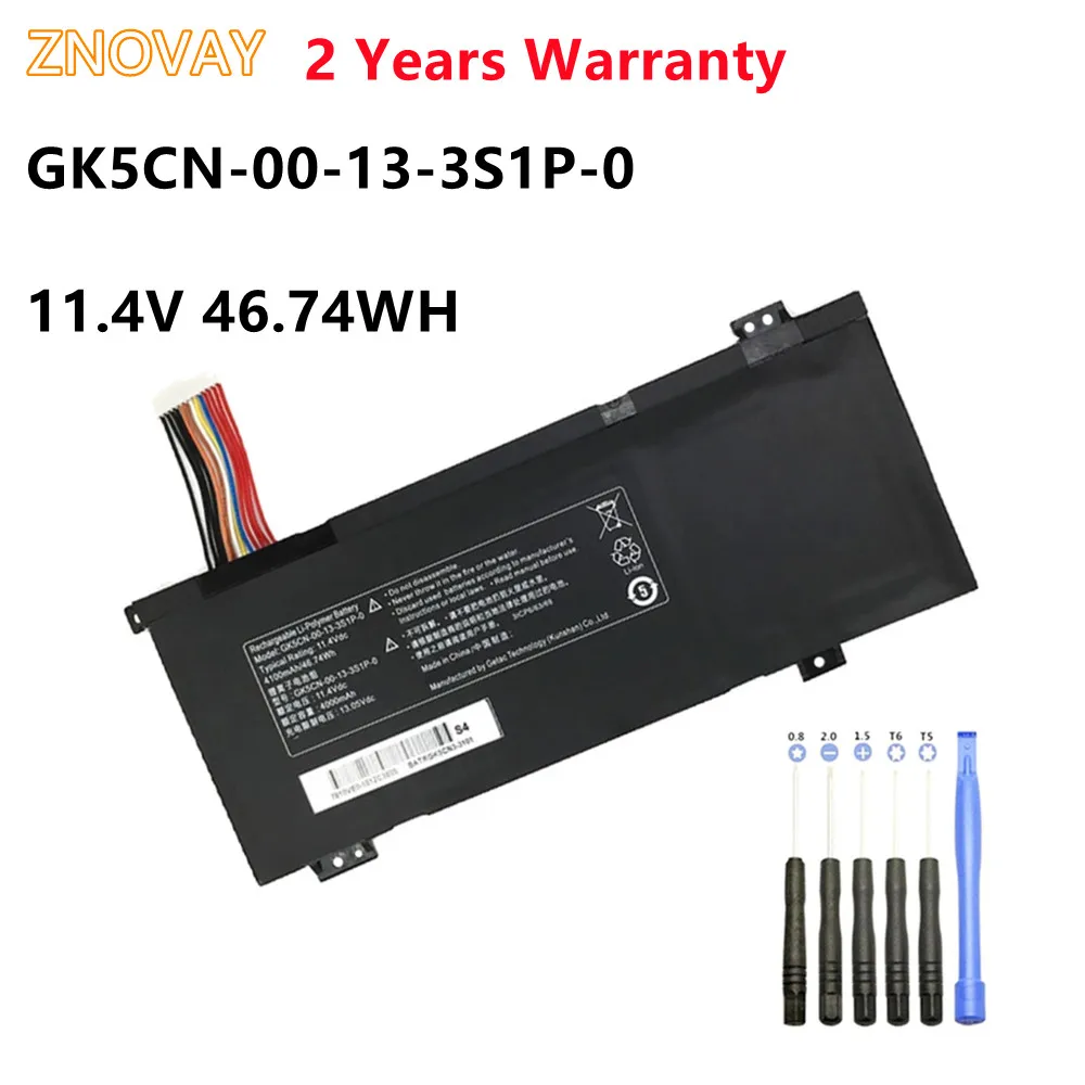 

ZNOVAY GK5CN-00-13-3S1P-0 Battery For MECHREVO X8Ti Z2 MACHENIKE T90 Plus T90-T3p F117-B F117-B6 For TONGFANG GK5CN5Z GK5CN6Z