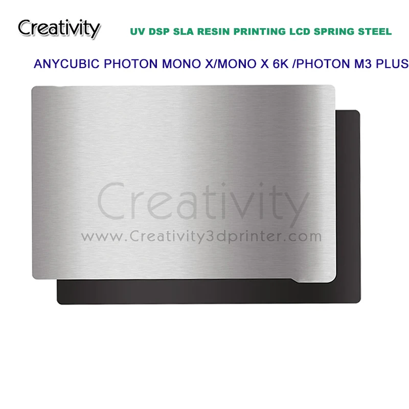 Пружинная сталь для Anycubic Photon Mono X/MonoX 6K/Photon M3 Plus гибкая пластина с магнитным основанием SLA/DLP резиновая ЖК-печать