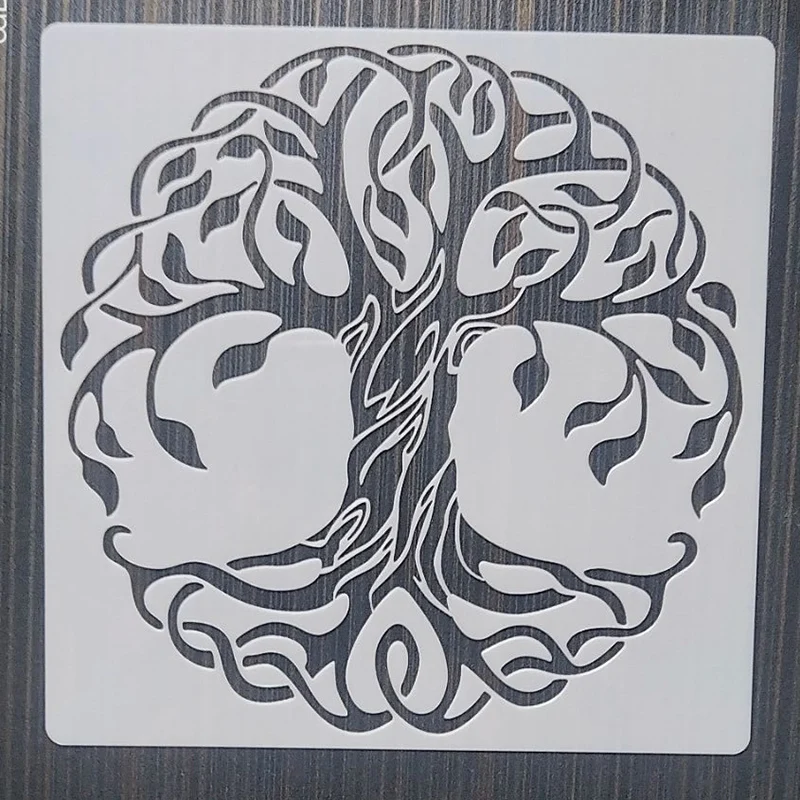 15*15 см геометрические трафареты с мандалой для самостоятельной сборки настенная