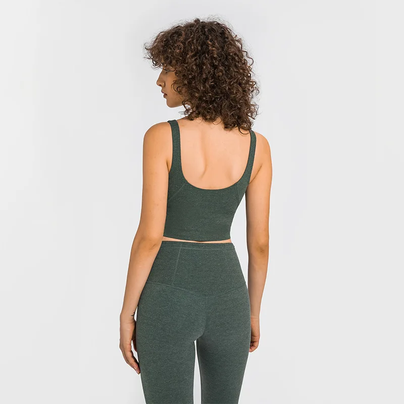 Yoga Ribbed Texsure Tank U-Back Butter Soft Workout Gym Bras Women Racerback Tank Sexy Sports Sleeveless Shirt Athletic Tops