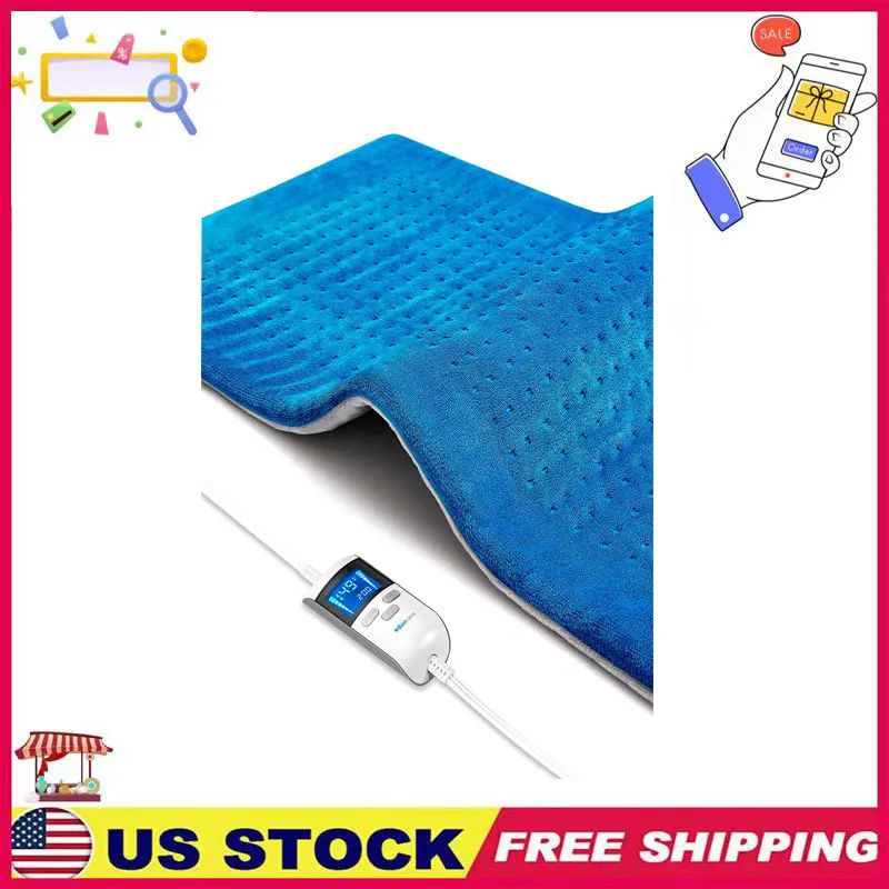 

Digital Control Large Heating Pads for Back Pain Relief and Cramps with Auto Shut Off Super Soft Moist Heat ( 12"x24")