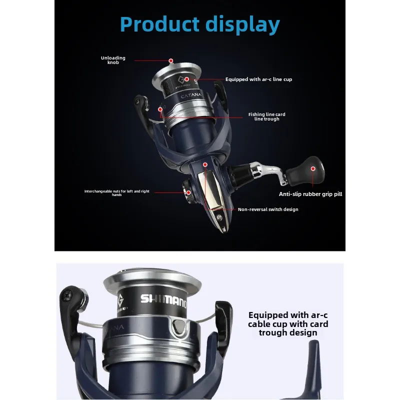 Спиннинговая рыболовная катушка серии 1000-4000 сверхлегкая с максимальным