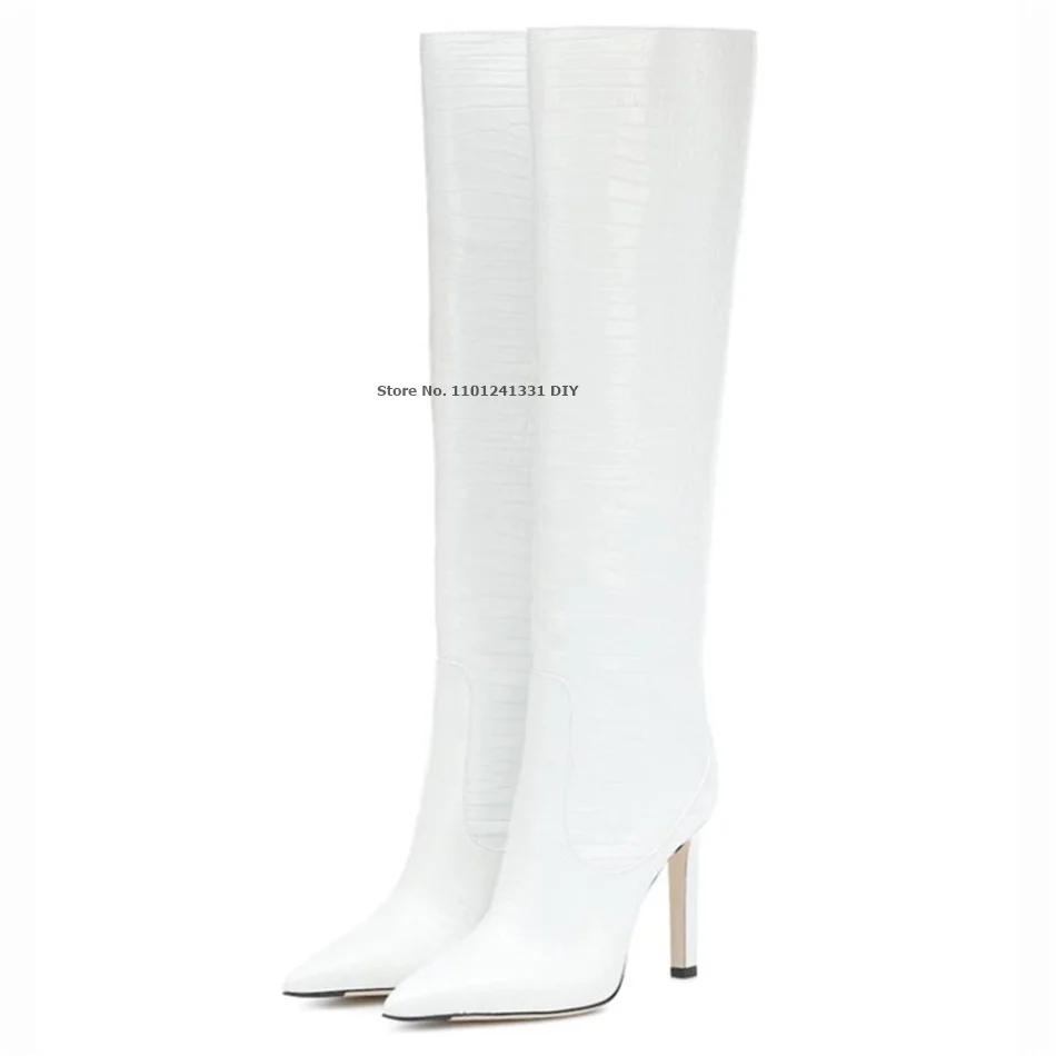 Autumn Winter Woman Boots Thin High Heel Pointed Toe Boots Shoes Ladies Knee High Boots