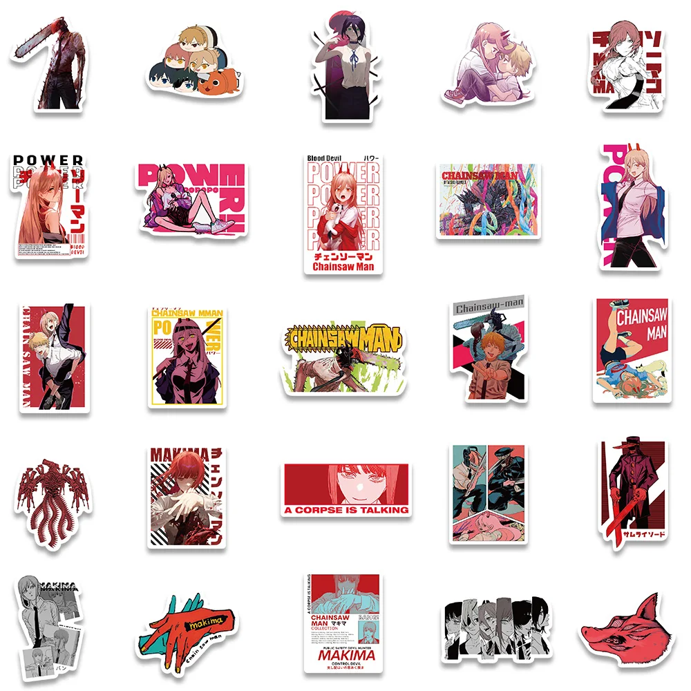 10/50 шт. Смешанные наклейки классических фильмов ужасов Anime на ноутбук, телефон, холодильник, скейтборд, чемодан - забавные крутые наклейки.