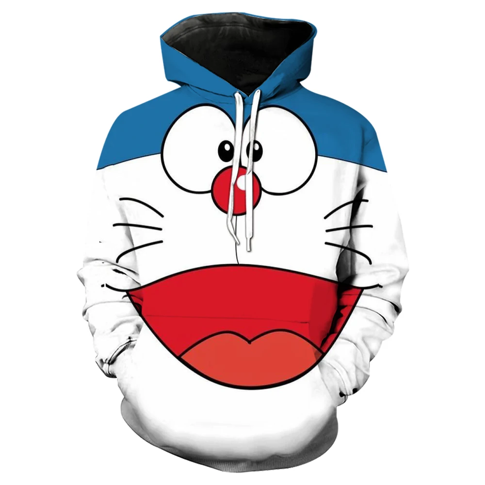 

Hoodie Women 2023 Autumn New Korean Women Doraemon Loose Cartoon Print Top Swearshirt Long-sleeve Shirt Fashion Top