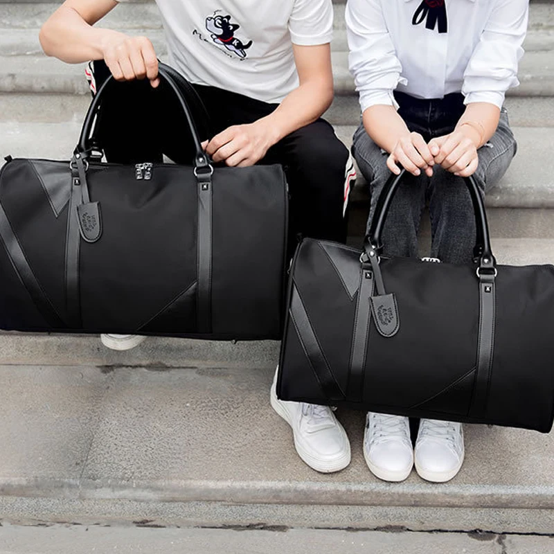 

Fashion Weekend Bag Nylon Travel Bag Men Overnight Duffle Bag Waterproof Cabin Luggage Travel Big Tote Crossbody Gym Bag