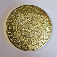 mexico mayan pyramid go aztec commemorative collector coin gift lucky challenge coin copy coin