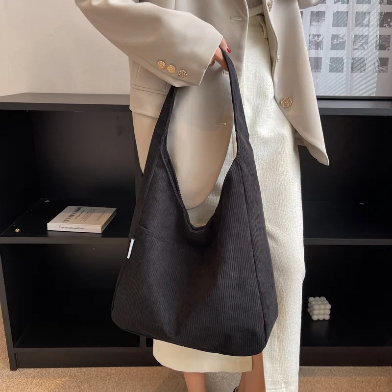 New fashion shoulder bag cloth bag for college students' class Large capacity bag cloth bag portable book tote bag
