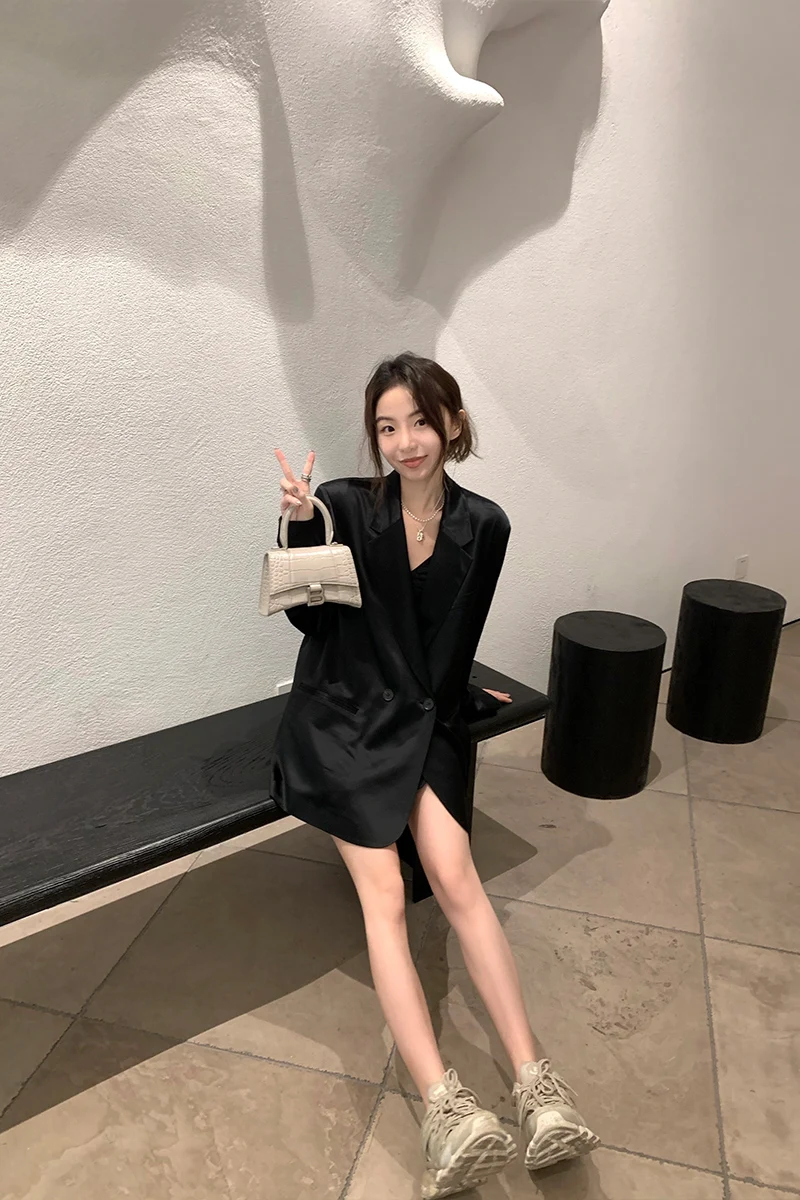 

Jcket Women's spring nd utumn thin style, csul lpel, neutrl work suit, short jcket, cpble