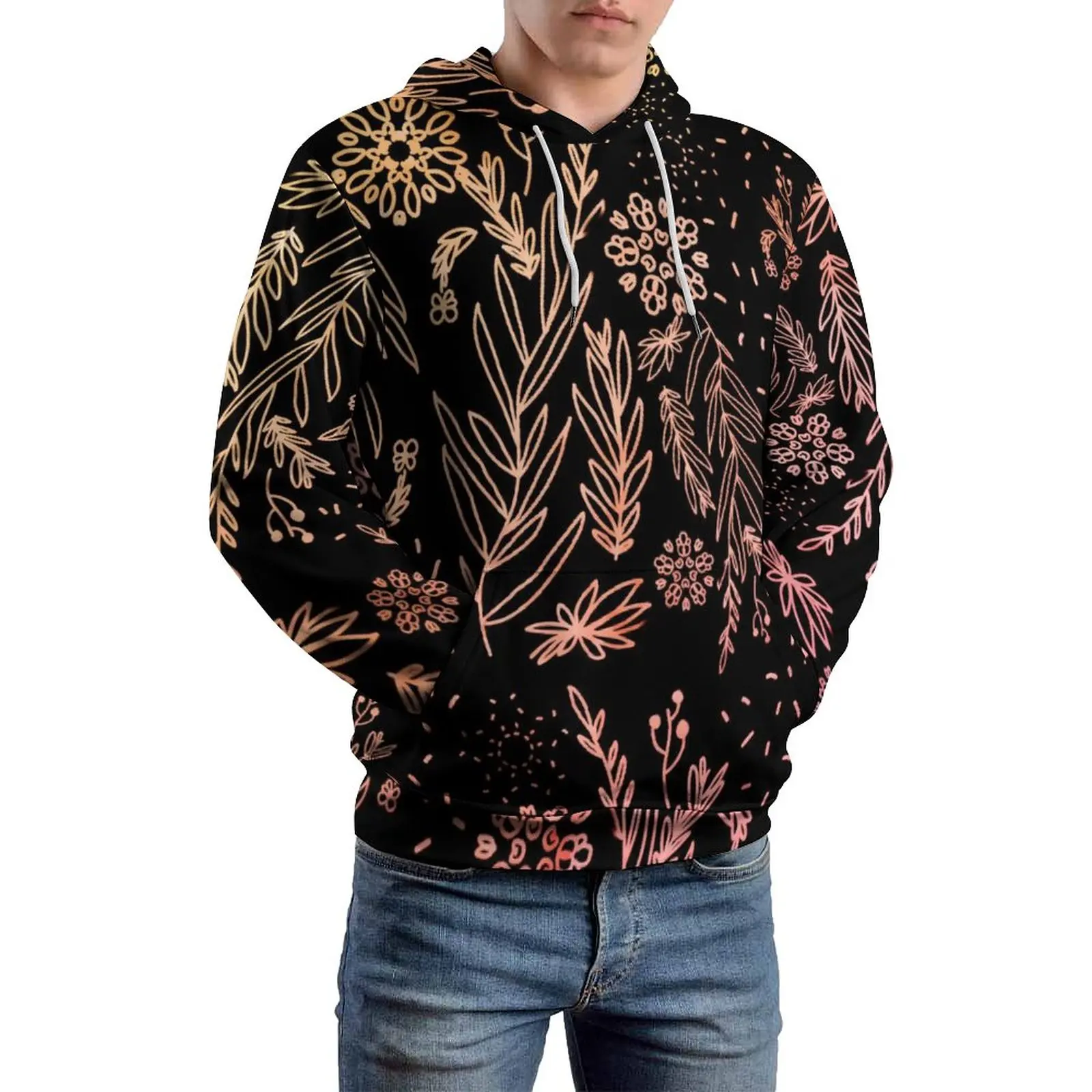 

Худи свободное с длинным рукавом, в стиле Харадзюку