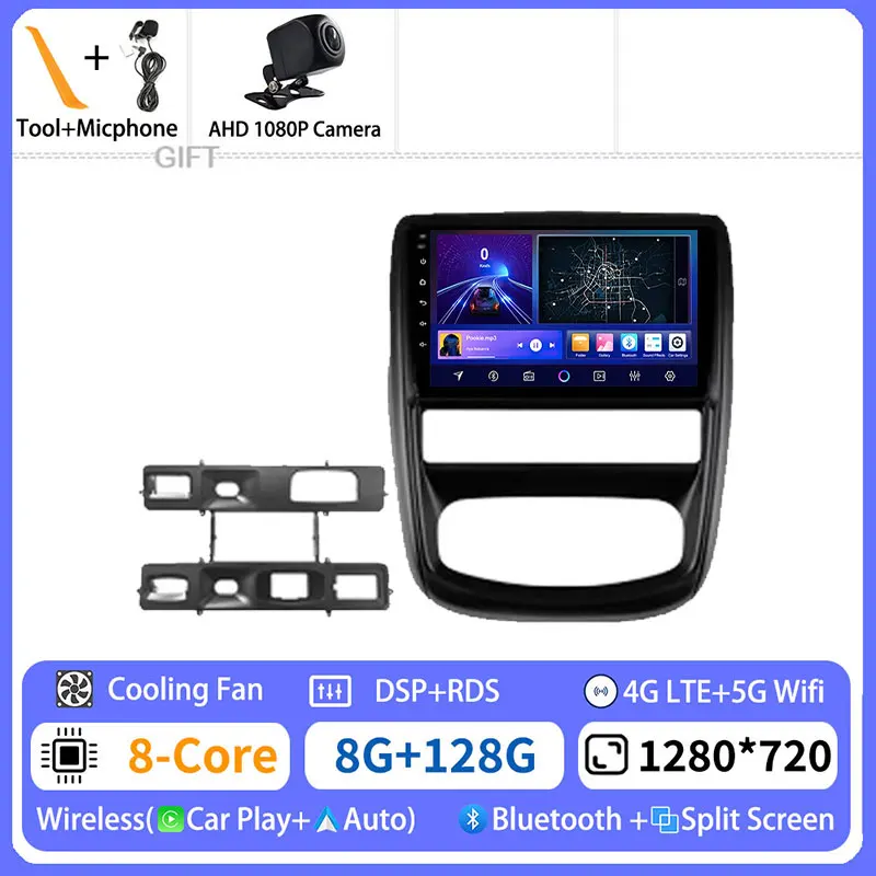 

Android 15 Carplay для Renault Duster 2010-2015 для Nissan Terrano 3 2014-2022 Автомагнитола Авто 5G WIFI 360 Камера Плеер 2din